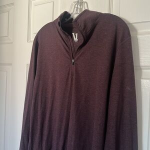 Vuori Mens Maroon 1/4 Zip Large